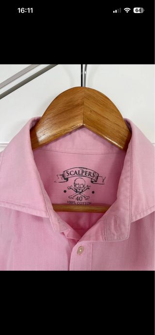 Camisa Scalpers Rosa Talla 40