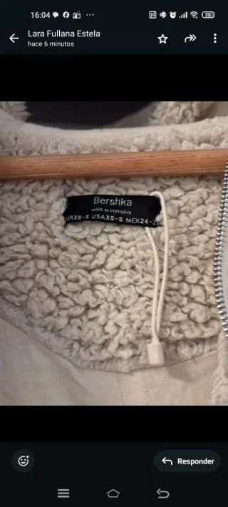 Campera borreguito diseño artístico