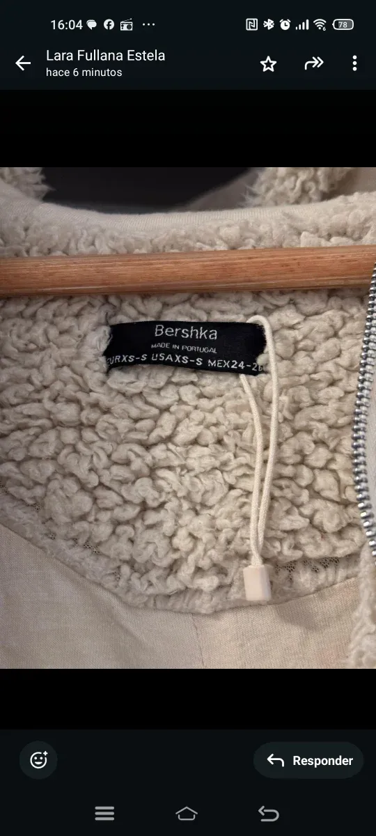 Campera borreguito diseño artístico