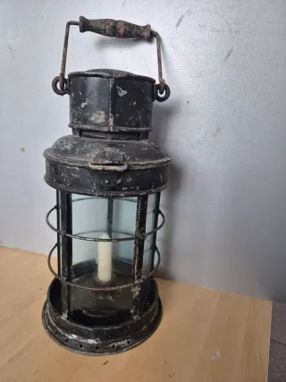 Antiguo farol hierro náutico Birmingham 1944