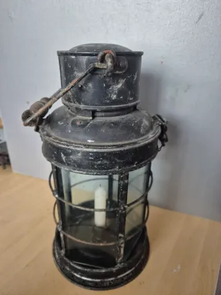Antiguo farol hierro náutico Birmingham 1944