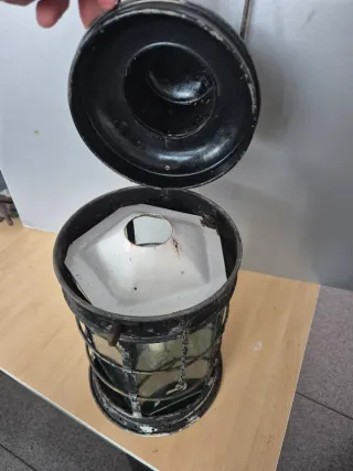 Antiguo farol hierro náutico Birmingham 1944