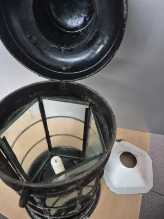 Antiguo farol hierro náutico Birmingham 1944