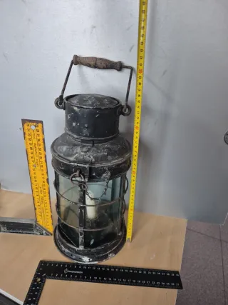 Antiguo farol hierro náutico Birmingham 1944