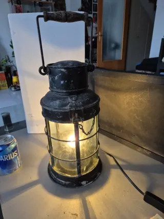 Antiguo farol hierro náutico Birmingham 1944