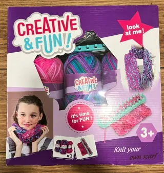 Juego Kit creativo para tejer bufandas