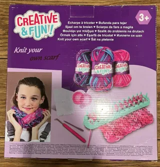 Juego Kit creativo para tejer bufandas