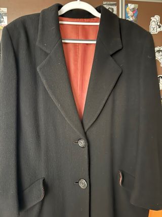 Abrigo Lana Virgen El Corte Inglés Negro