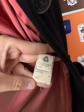 Abrigo Lana Virgen El Corte Inglés Negro