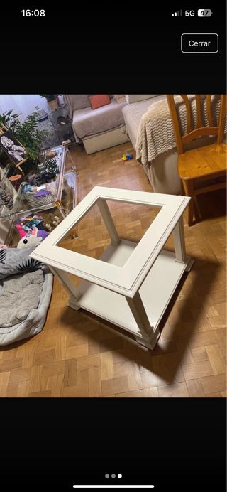 Tavolo da centro in legno massello 65x65x55(alto)