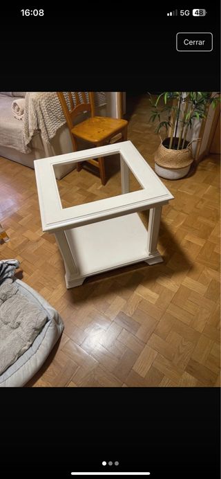 Tavolo da centro in legno massello 65x65x55(alto)