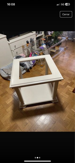 Tavolo da centro in legno massello 65x65x55(alto)