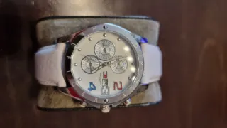 Reloj Tommy Hilfiger Blanco y Plateado