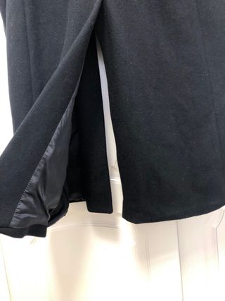 Abrigo largo Zara negro hombre