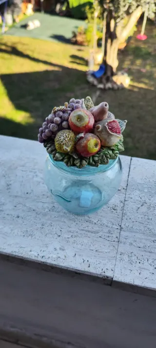 Barattolo Nadir decorato frutta