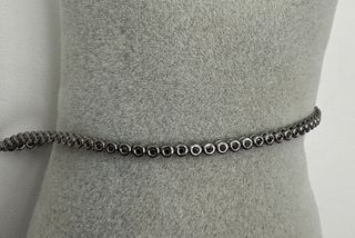 Pulsera Oro 18k Diamantes Negros