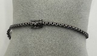 Pulsera Oro 18k Diamantes Negros