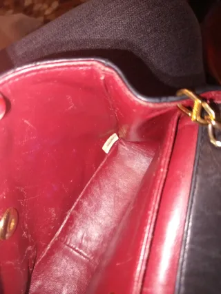 Bolso Chanel Negro Piel Acolchado Dorado