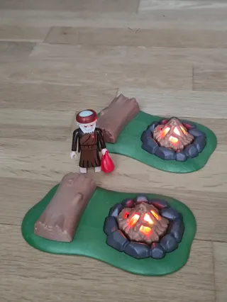 PLAYMOBIL HOGUERA CON TRONCO IDEAL BELÉN