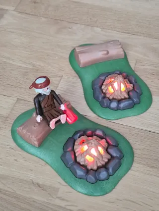 PLAYMOBIL HOGUERA CON TRONCO IDEAL BELÉN