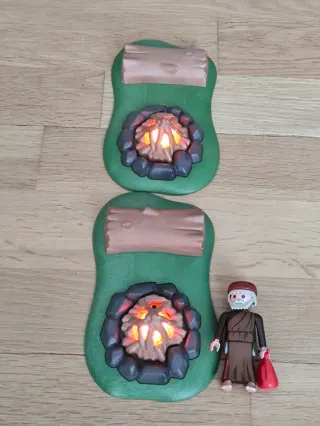 PLAYMOBIL HOGUERA CON TRONCO IDEAL BELÉN