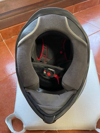 Casco Moto AGV Negro y Amarillo