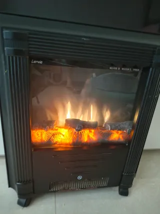 Chimenea eléctrica Lervia Negra