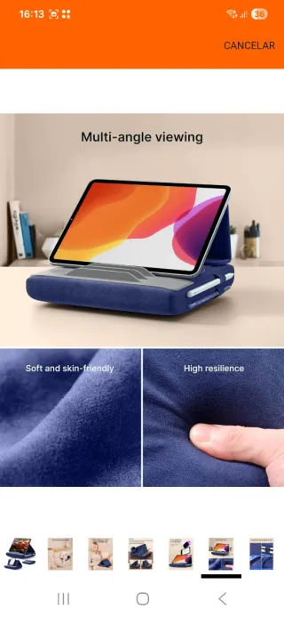 Soporte almohada para tablet y e-reader nuevo prec