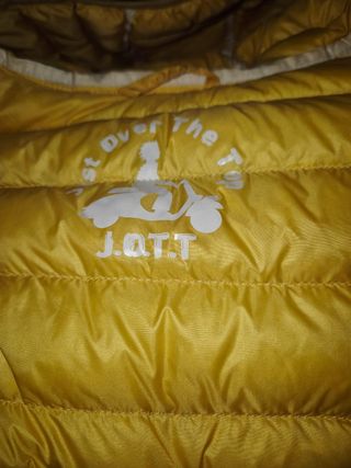 Chaqueta Jott Plumas Amarilla Talla M
