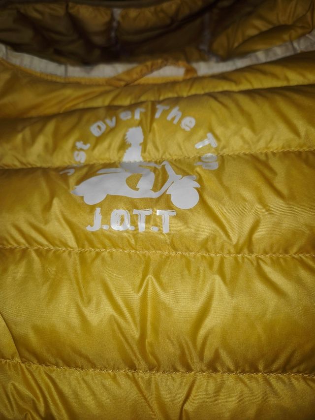 Chaqueta Jott Plumas Amarilla Talla M