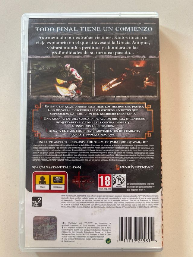 God of War Ghost of Sparta PSP Essentials