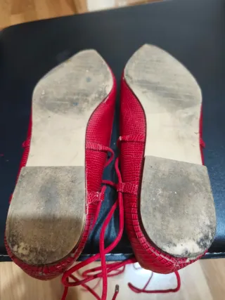 Bailarinas Zara mujer rojas talla 39