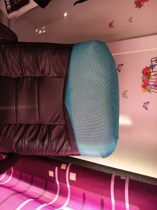 Sillón de oficina giratorio, negro, elevable