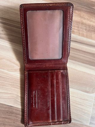 Cartera de piel hombre