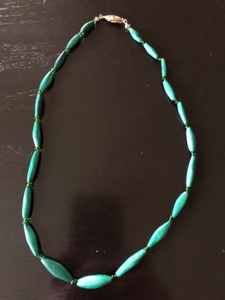 Collana perle malachite
