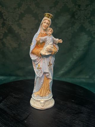 Virgen María Auxiliadora Biscuit de 19 cm altura