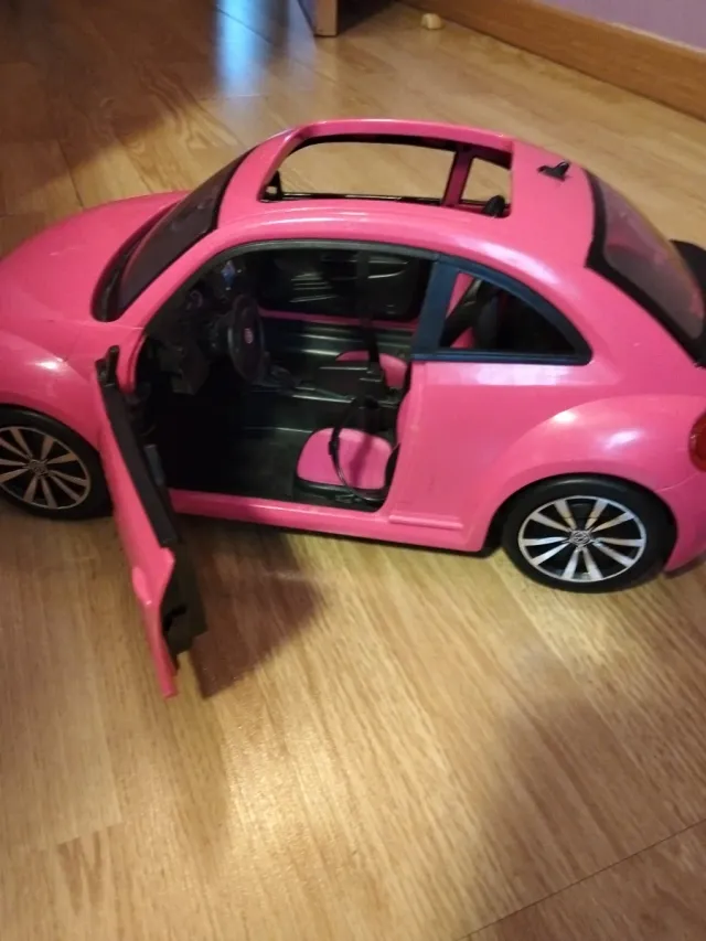 Coche Descapotable Barbie Rosa