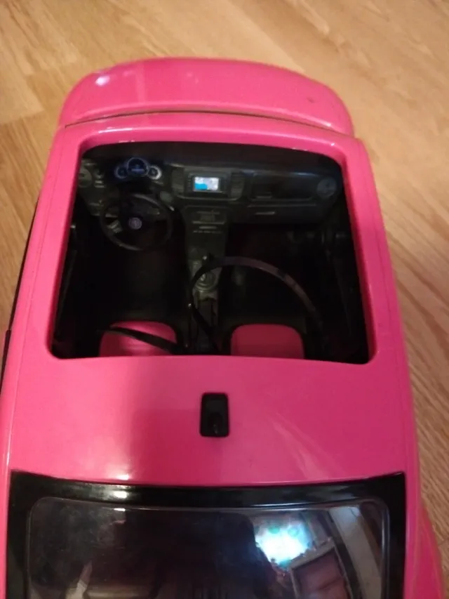 Coche Descapotable Barbie Rosa