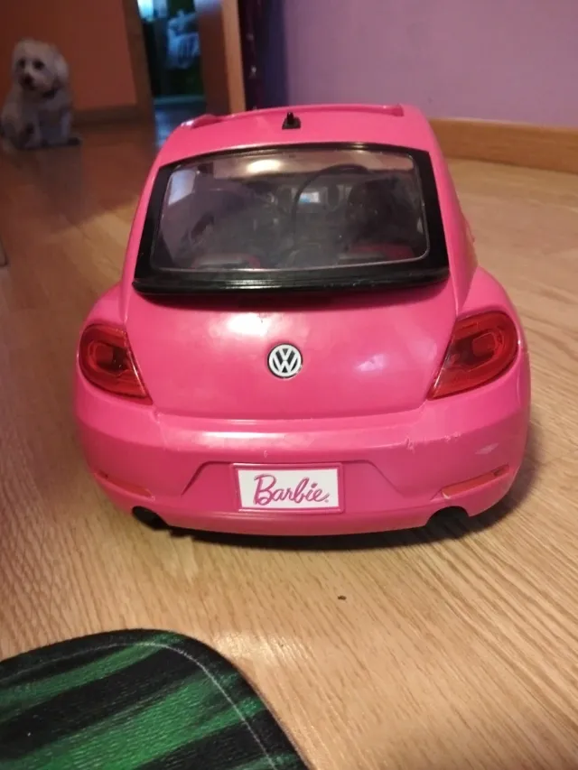 Coche Descapotable Barbie Rosa