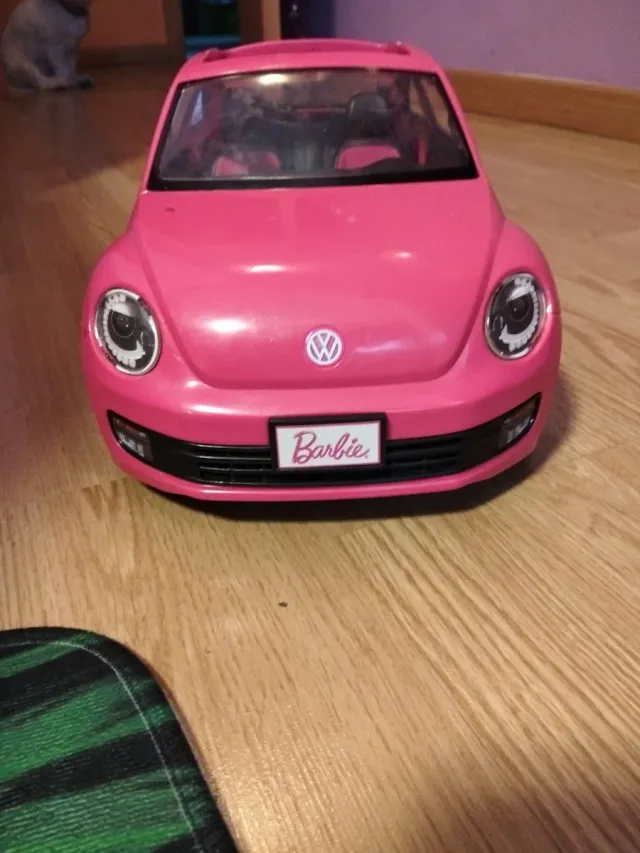 Coche Descapotable Barbie Rosa