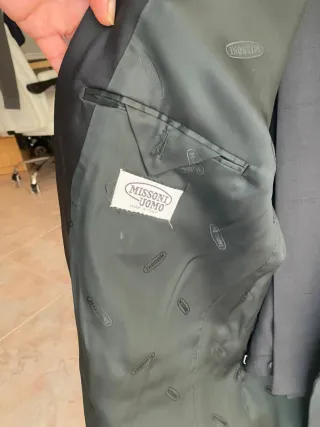 Abito Missoni Uomo Doppio Petto Nero Taglia M