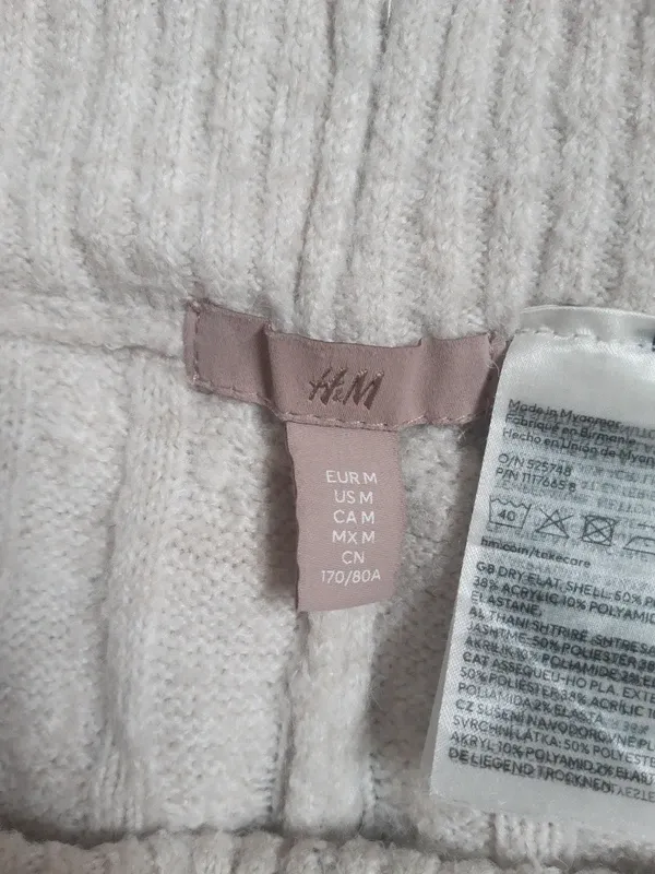 Pantalones de pijama H&M punto trenzado mujer