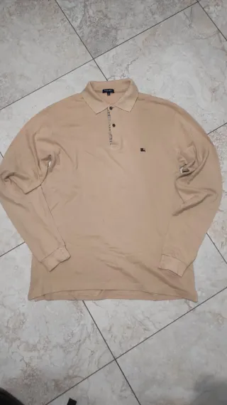 Maglione Burberry Beige Uomo Manica Lunga
