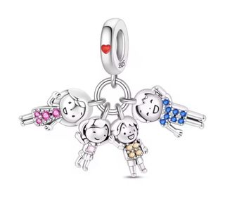 Charm Familia Madre Padre Hijo Pulsera Pandora