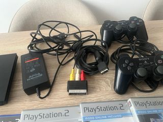 Consola PlayStation 2 Negra + 2 Mandos + Juegos