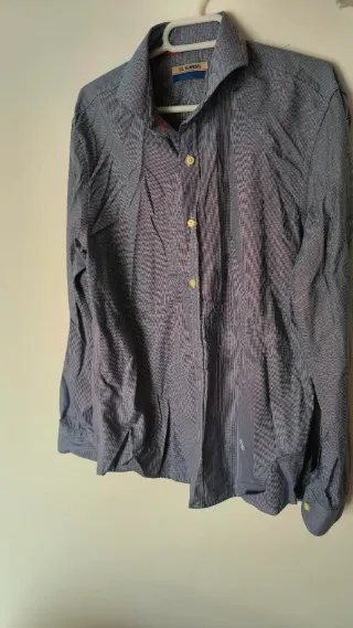 Camisa El Ganso Hombre Azul/Blanco