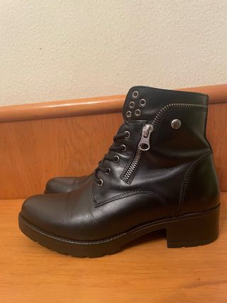 NERO GIARDINI - Botines tacón bajo cordones 37