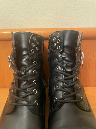 NERO GIARDINI - Botines tacón bajo cordones 37