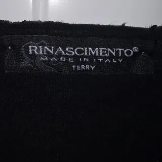 Vestido negro con estampado