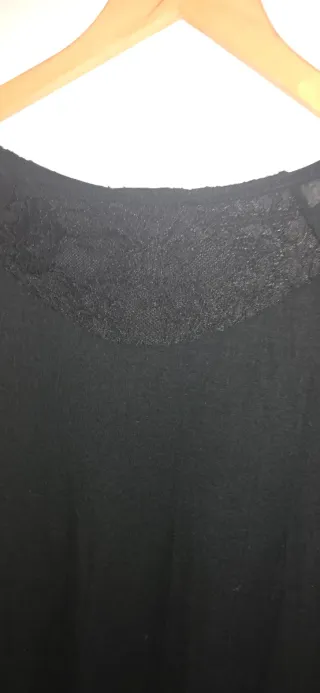 Vestido negro con estampado